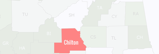 Chilton County Map