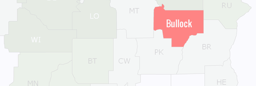 Bullock County Map