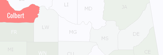 Colbert County Map