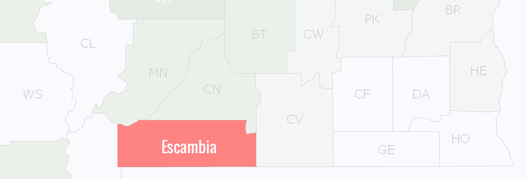 Escambia County Map