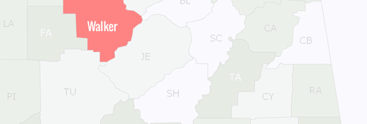 Walker County Map